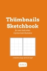 Small Thumbnails Sketchbook - 4 templates of page spread per page!: For comicbook artists and picture book illustrators By Iliaca Cover Image