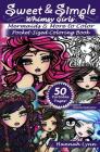 Sweet & Simple Mermaids & More to Color Pocket-Sized Coloring Book By Hannah Lynn Cover Image