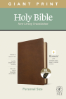 NLT Personal Size Giant Print Bible, Filament Enabled Edition (Red Letter, Leatherlike, Rustic Brown, Indexed) Cover Image