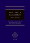 The Law of Rescission By Dominic O'Sullivan Kc, Steven Elliott Kc, Rafal Zakrzewski Cover Image