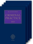Blackstone's Criminal Practice 2023 All Supps By David Ormerod Cbe Kc (Hon) (Editor), David Perry Kc (Editor) Cover Image