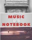 Music Notebook: Music Manuscript Staff Paper By MIDI Minuet Publishing Cover Image