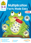 School Zone Multiplication Facts Made Easy Grades 3-4 Workbook Cover Image