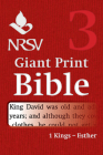 NRSV Giant Print Bible: Volume 3, 1 Kings - Esther By Bible Cover Image