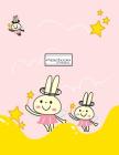 Notebook: Cute bunny cover and Dot Graph Line Sketch pages, Extra large (8.5 x 11) inches, 110 pages, White paper, Sketch, Draw Cover Image