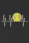 Tennis Heartbeat: Notebook 6x9 Dotgrid White Paper 118 Pages - I Love Tennis Cover Image