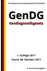 Gendiagnostikgesetz - GenDG, 1. Auflage 2017 Cover Image