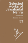 Selected Works of Jawaharlal Nehru (1-31 October 1959): Second Series, Vol. 53 By Madhavan K. Palat (Editor) Cover Image