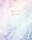 Graph Paper Notebook: Rainbow Marble and Quartz - 7.5 x 9.25 - 5 x 5 Squares per inch - 100 Quad Ruled Pages - Cute Graph Paper Composition Cover Image