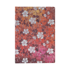 Sakura Hardcover Journals MIDI 144 Pg Lined Katagami Florals By Paperblanks Journals Ltd (Created by) Cover Image