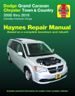 Dodge Grand Caravan & Chrysler Town & Country (08-18) (Including Caravan Cargo) Haynes Repair Manual: 2008 thru 2018 Includes Caravan Cargo Cover Image
