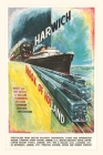 Vintage Journal Harwich to Hook of Holland Travel Poster Cover Image