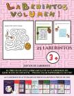 Juegos de laberinto (Laberintos - Volumen 1): (25 fichas imprimibles con laberintos a todo color para niños de preescolar/infantil) Cover Image