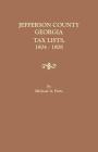Jefferson County, Georgia, Tax Lists, 1804-1808 Cover Image