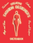 Creative Fashion Designer's Sketch Book: for would be Fashion Designer's complete with templates and sewing/making prompts - Red Cover Cover Image