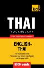 Thai vocabulary for English speakers - 9000 words By Andrey Taranov Cover Image