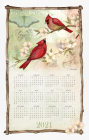 Spring Cardinals 2021 Calendar Towel By Willow Creek Press Cover Image
