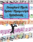 Standard Music Notes Manuscript Notebook: 13 Stave Manuscript Notebook: 96 Pages Extra Wide Staff Music Paper 8.5 x 11 inches> White paper. Matte fini By Epic Music Publishing Cover Image