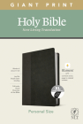 NLT Personal Size Giant Print Bible, Filament Enabled Edition (Red Letter, Leatherlike, Black/Onyx, Indexed) By Tyndale (Created by) Cover Image
