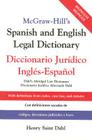 McGraw-Hill's Spanish and English Legal Dictionary: Doccionario Juridico Ingles-Espanol Cover Image