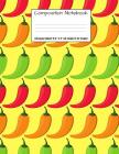 Composition Notebook: College Ruled Chili Pepper Cute Composition Notebook, Girl Boy School Notebook, College Notebooks, Composition Book, 8 By Majestical Notebook Cover Image