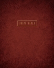 Graph Paper: Executive Style Composition Notebook - Red Brown Leather Style, Softcover - 7.5 x 9.25 - 100 pages (Office Essentials) By Birchwood Press Cover Image