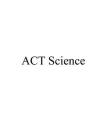 ACT Science Cover Image