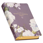 The Spiritual Growth Bible, Study Bible, NLT - New Living Translation Holy Bible, Faux Leather, Dusty Purple Floral Printed Cover Image