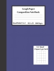 Graph Composition Notebook 4 Squares per inch 4x4 Quad Ruled 4 to 1 / 8.5 x 11 100 Sheets: Cute Funny Dark Blue Cover Gift Notepad /Grid Squared Paper Cover Image