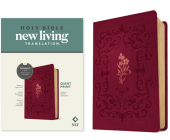 NLT Giant Print Bible, Filament-Enabled Edition (Leatherlike, Cranberry Flourish, Red Letter) Cover Image