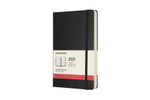 Moleskine 2021 Daily Planner, 12M, Large, Black, Hard Cover (5 x 8.25) By Moleskine Cover Image