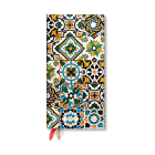 Paperblanks | 2025 Weekly Planner | Porto | Portuguese Tiles | 12-Month | Slim | Horizontal | Elastic Band | 160 Pg | 100 GSM By Paperblanks (By (artist)) Cover Image