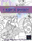 Adult coloring books Large print, coloring for adults FOUR SEASONS in a Large coloring book: Crafts for seniors - large coloring books Cover Image