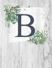 B: Monogram Initial Notebook Letter B - 8.5