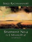Symphony No. 2 in E Minor, Op. 27, in Full Score Cover Image