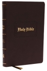 KJV Holy Bible Large Print Center-Column Reference Bible, Brown Leathersoft, 53,000 Cross References, Red Letter, Comfort Print: King James Version: H By Thomas Nelson Cover Image