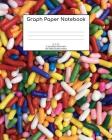 Graph Paper Notebook: Sprinkles; 5 squares per inch; 100 sheets/200 pages; 8 x 10 By Atkins Avenue Books Cover Image