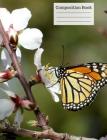 Monarch Butterfly Cherry Blossom Wide Ruled Composition Notebook By True North Cover Image