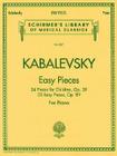 Easy Pieces: Schirmer Library of Classics Volume 2037 Piano Solo By Dmitri Kabalevsky (Composer) Cover Image