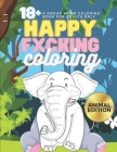 Happy Fxcking Coloring: 18+ A Swear Word Coloring Book for Adults Only (Animal Edition) By Tina Vo Cover Image