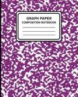 Graph Paper Composition Notebook: Marble (Purple), 7.5