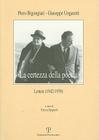 -La Certezza Della Poesia-: Lettere (1942-1970) (Il Diaspro #11) By Piero Bigongiari, Teresa Spignoli, Giuseppe Ungaretti Cover Image