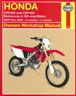 Honda CRF250 and CRF450 Motocross & Off-road Bikes:  2002 thru 2006 R-models, X-models (Owners' Workshop Manual) Cover Image