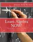 Learn Algebra NOW!: Algebra for the Person Who Has Never Understood Math! By Minute Help Guides Cover Image
