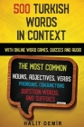 500 Turkish Words in Context By Halit Demir Cover Image