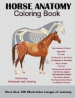 Horse Anatomy Coloring Book: For Equine Vet Anatomy Students: Veterinary Physiology Workbook and Coloring Magnificent Learning Structure For Veteri By Felicity Catherine DeVito Cover Image