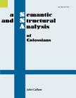 A Semantic and Structural Analysis of Colossians, 2nd Edition (Semantic and Structural Analysis Series) Cover Image