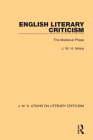 English Literary Criticism: The Medieval Phase Cover Image
