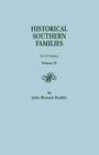 Historical Southern Families. in 23 Volumes. Volume IV Cover Image