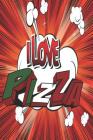 I Love Pizza: 6x9 College Ruled 150 Pages By Foodietoon Cover Image